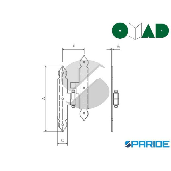 BANDELLA DOPPIO T DX 1332 CM20 OMAD CUORE C30 SFILABILE