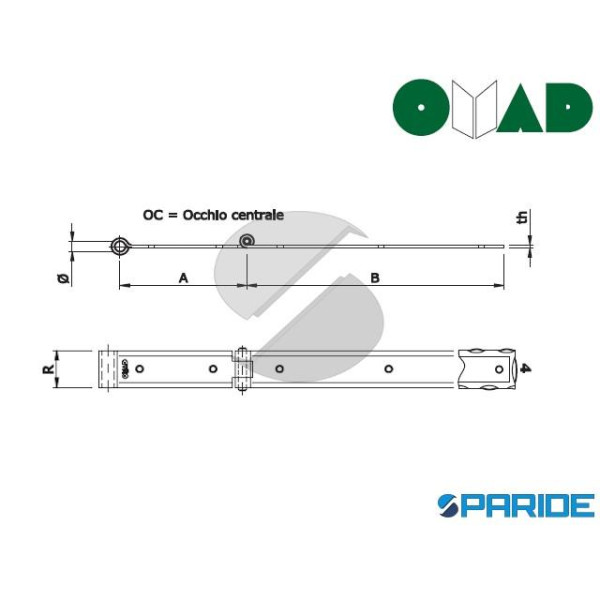 BANDELLA SNODATA 4286 20X16 CM T10 OMAD PIANA OCCHIO CENTRALE R35