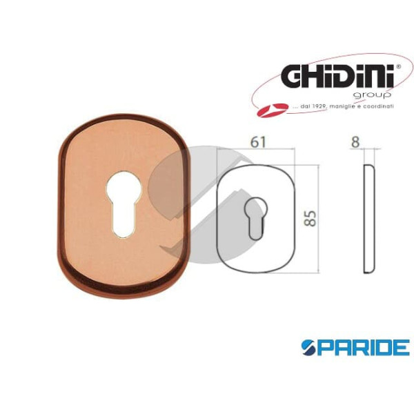 BOCCHETTA GHIBLI 62X86 FORO YALE GHIDINI BRONZO