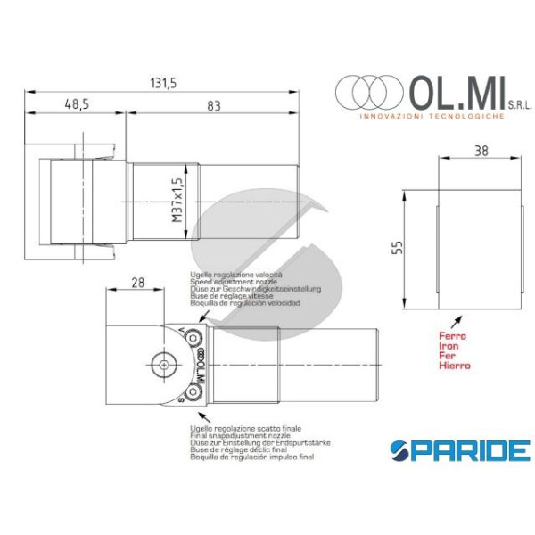 CARDINE A SALDARE ARIETE 108 W REGOLABILE OLMI