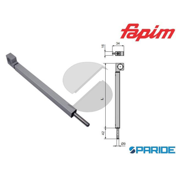 CATENACCIO AD APPOGGIO L 250 MM C3723 DONATELLO GR...