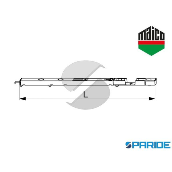 CATENACCIO PER PORTONCINO SX ARIA 12 7\8\4 L 255 MM 59428 MAICO