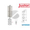 CERNIERA A MOLLA COMPLANARE SF 120 ARGENTO JUSTOR 5114 01