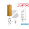 CERNIERA A MOLLA COMPLANARE SF 120 ORO BRILLANTE JUSTOR 5114 04