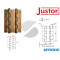 CERNIERA A MOLLA DOPPIA AZIONE DA 180 R BRONZO JUSTOR 5914 23