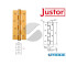 CERNIERA A MOLLA SEMPLICE AZIONE SA 180 R ORO JUSTOR 5814 22