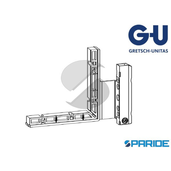 CERNIERA ANGOLARE A12 I13 DX PER FINESTRA GU B20 C...