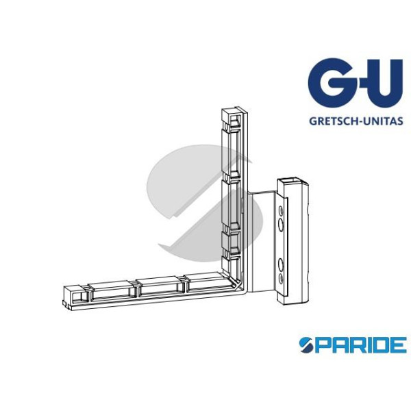 CERNIERA ANGOLARE A12 I13 DX PER FINESTRA GU B20 CON CAVA FERRAMENTA UNI-JET M 8\12 200KG