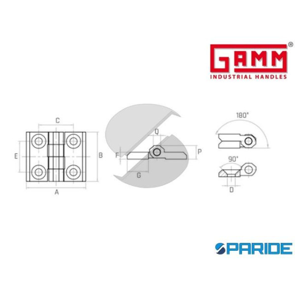 CERNIERA PIATTA D 5,2 CX40\A GAMM INOX 316