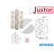 CERNIERA SEMPLICE AZIONE SA 120 SM ARGENTO JUSTOR 5394 01