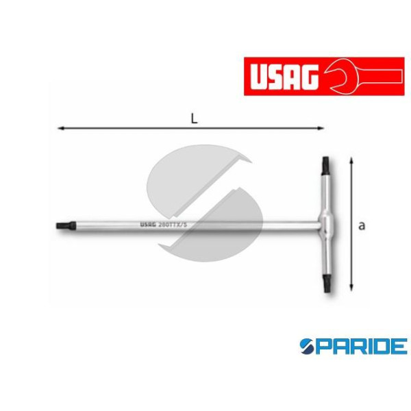 CHIAVE A T 280 TTX T15 PER VITI CON IMPRONTA TORX USAG