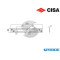 CONTROPIASTRA PIANA INOX 06461 01 0 CISA