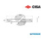 CONTROPIASTRA PIANA INOX 06461 11 0 CISA