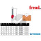 FRESA HM D 12,7 MM 20-10406P PER INTAGLI A V LEGNO FREUD