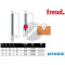 FRESA HM D 8 MM 20-16008P PER INTAGLI A V LEGNO FREUD