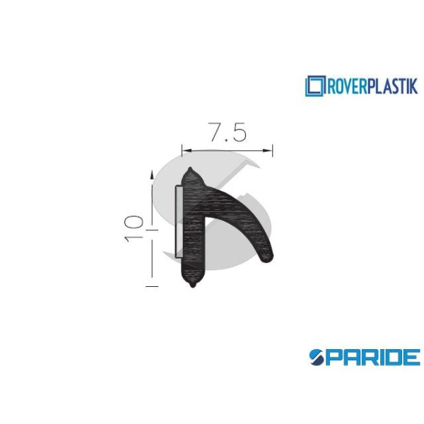 GUARNIZIONE ADESIVA MARRONE V006 ROVERPLASTIK CF 6...