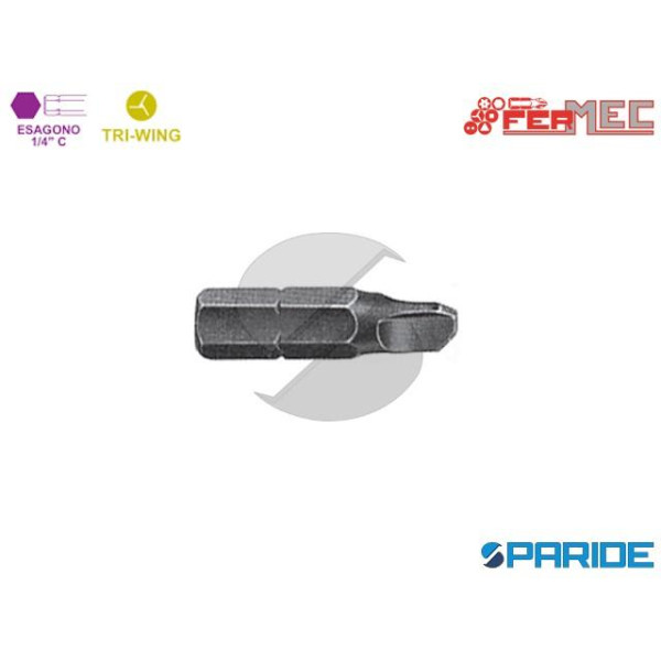 INSERTO 1\4 TRI WING TW 0 L 25 MM 35409 FERMEC