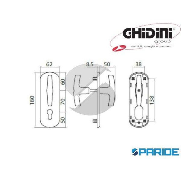 KIT BASCULANTE Q8 PY70 F1 OCS 77400517501 GHIDINI