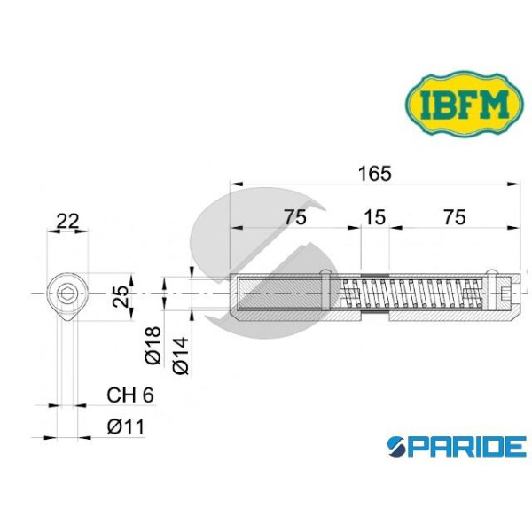 KIT CERNIERA A GOCCIA CON MOLLA 415\A + 415\M IBFM