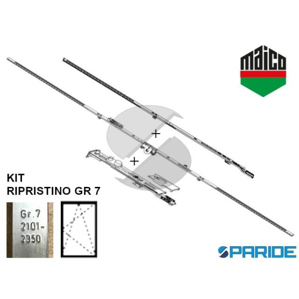 KIT CREMONESE FIX E 15 GR 7 HBB 2101-2350 MM 52410 MAICO MULTI TREND 1 ANTA