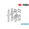 KIT GLASS NEW EUROPA 07090 10 CISA PER CHIUSURE SUPPLEMENTARI MANIGLIONE ANTIPANICO