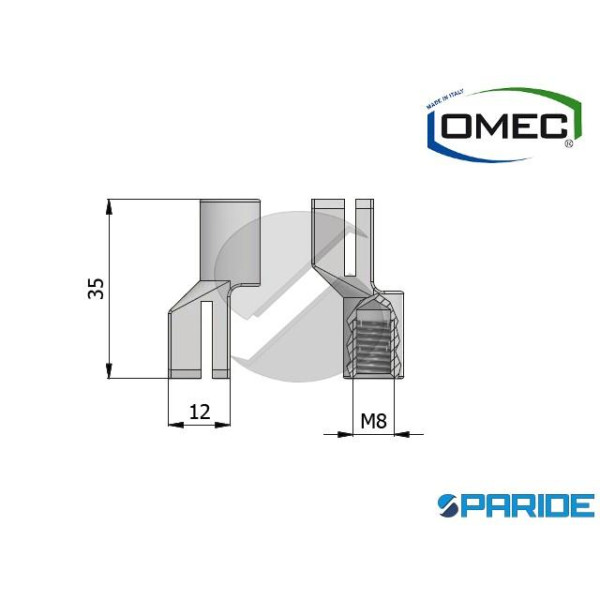 KIT PER ASTE INTERNE FILETTATE M8 0673 OMEC