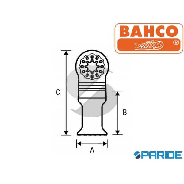 LAMA PER SEGA STARLOCK 92-160-3P BAHCO 3 PEZZI