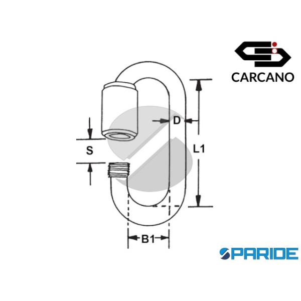 MAGLIA RAPIDA INOX AISI 316 6 MM