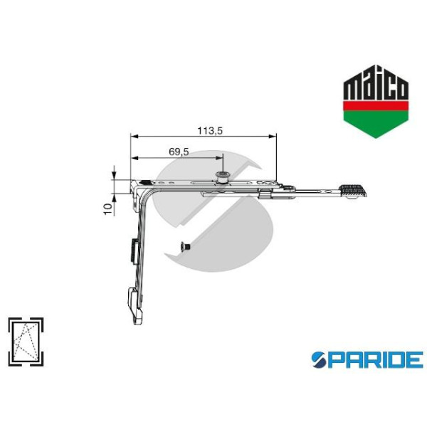 MOVIMENTO ANGOLARE CORTO STANDARD 216712 MAICO MUL...