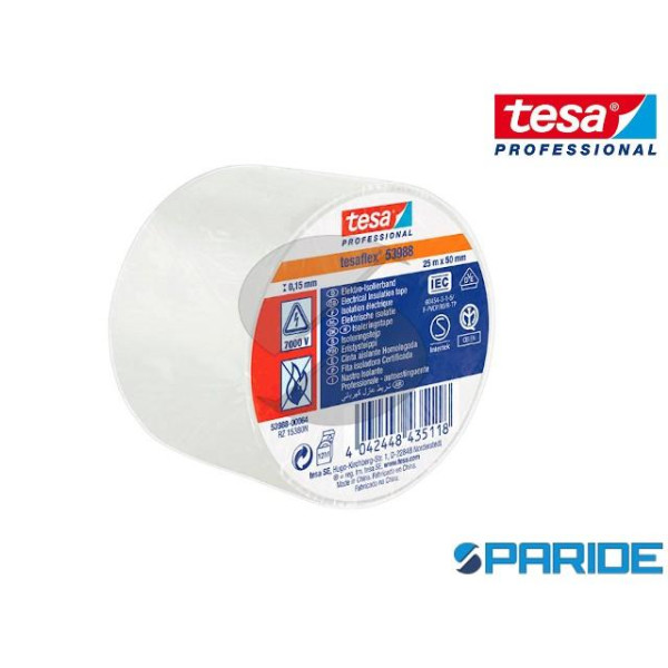 NASTRO ISOLANTE BIANCO 25MT X 50MM 53988 TESA