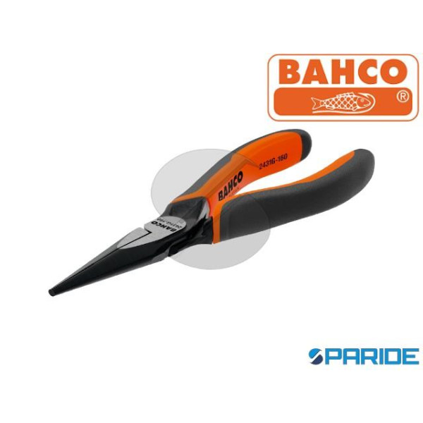 PINZA A BECCHI LUNGHI MEZZOTONDI 2431G-180IP BAHCO