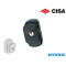 PLACCA CON CILINDRO 07078 29 CISA PER PUSH BAR