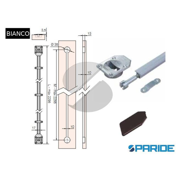 RADDRIZZA ANTE 3410 PER LEGNO BIANCO