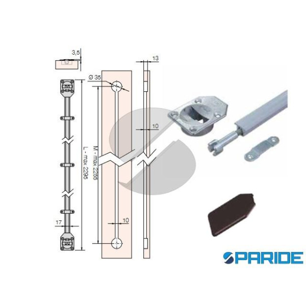 RADDRIZZA ANTE 3410 PER LEGNO MARRONE