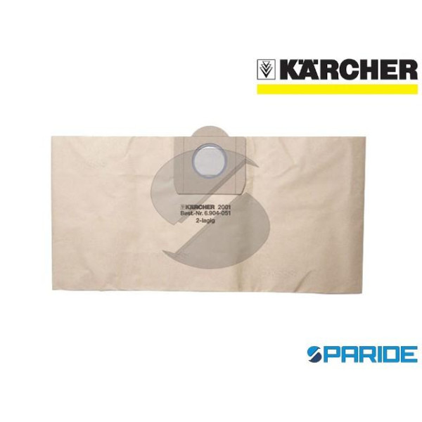 SACCHETTO IN CARTA CON FILTRO 6.904-051 KARCHER PER ASPIRAPOLVERE CF 10 PZ