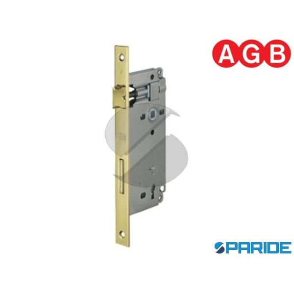 SERRATURA AGB PATENT E 50 F 20 PICCOLA OTTONATA BO...