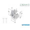 SERRATURA PATENT 16X160 GANCIO E 30 CROMO SATINATO BORDO TONDO BONAITI 4006003087