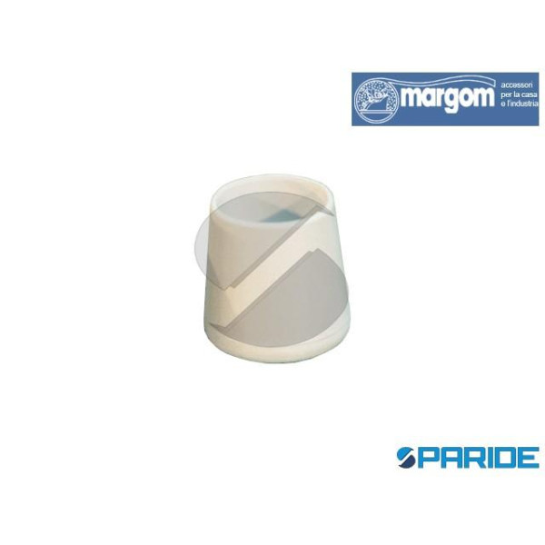 TAPPO CONICO D 10 MM IN PVC BIANCO