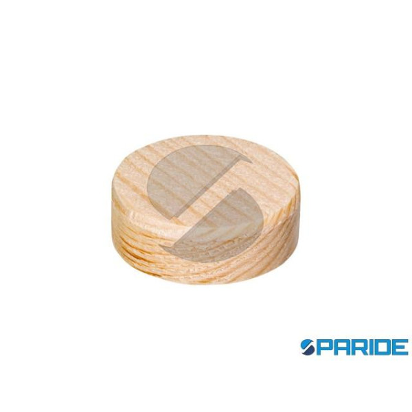 TAPPO IN LEGNO D 25 MM H 10 MM ABETE LUNGO VENA